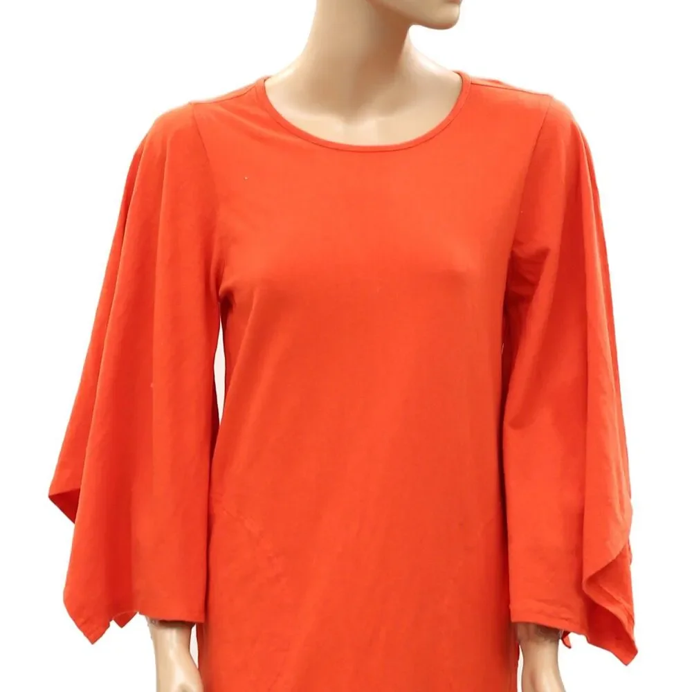 Free People Free Est Briar Midi Dress Handkerchief Sleeve Cotton Resort S 288242
